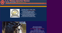 Desktop Screenshot of lawatersquarterhorses.com