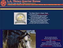 Tablet Screenshot of lawatersquarterhorses.com